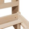 vidaXL Massivholzbett mit Regal ohne Matratze 140x200 cm Kiefernholz