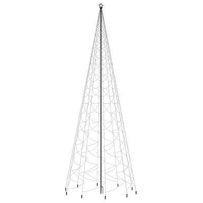 vidaXL Weihnachtsbaum mit Erdnägeln Warmweiß 3000 LEDs 800 cm