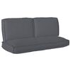 vidaXL Kissenset Oxford-Stoff Anthrazit 120 x 50 x 52 cm