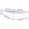 vidaXL Boxspringbett ohne Matratze Schwarz 80x220 cm Samt