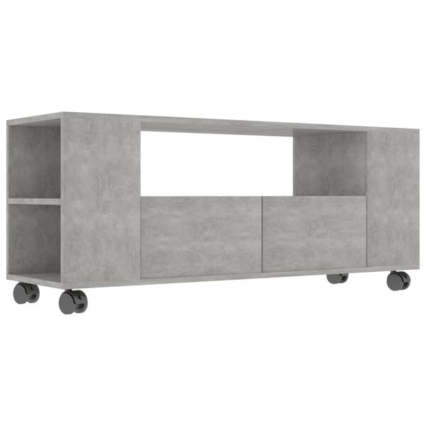 vidaXL TV-Schrank Betongrau 120x35x48 cm Holzwerkstoff