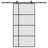 vidaXL Schiebet&uuml;r mit Beschlag 102,5x205 cm ESG-Glas & Aluminium