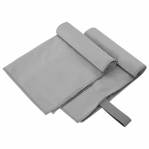vidaXL Sporthandt&uuml;cher 2 pcs Dunkelgrau 50 x 30 cm
