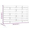 vidaXL Wand-Kopfteil Schwarz 96x3x63 cm Massivholz Kiefer