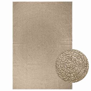 vidaXL Teppich ZIZUR Beige 200x290 cm Jute-Optik Indoor und Outdoor