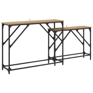vidaXL Konsolentisch 2 stk. Artisan-Eiche 100 x 28 x 75 cm