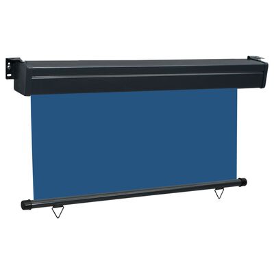 vidaXL Balkon-Seitenmarkise 140 × 250 cm Blau