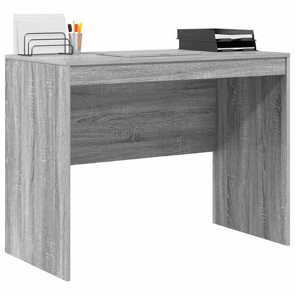vidaXL Schreibtisch Graues Sonoma 100 x 50 x 76 cm
