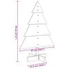 vidaXL Weihnachtsbaum Holz zum Schmücken 70 cm Massivholz