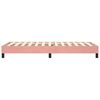 vidaXL Boxspringbettgestell Rosa 90x190 cm Samt
