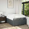 vidaXL Boxspringbett mit Matratze Dunkelgrau 120x190 cm Stoff