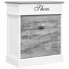 vidaXL Schuhschrank Grau 50 x 28 x 58 cm Paulownia Holz