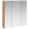 vidaXL Badezimmerspiegelschrank Kunsthandwerk Eiche 70 x 14,5 x 70 cm