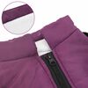 vidaXL Hundemantel mit Geschirr Lila L36 Fleece und Polyester