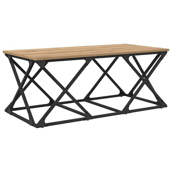 vidaXL Couchtisch Artisan-Eiche 100 x 49 x 40 cm Holzwerkstoff