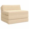 vidaXL Klappsofa Bett Creme 200 x 70 x 10 cm Cordstoff
