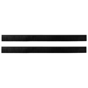 vidaXL Selbstklebende T&uuml;rb&uuml;rstendichtungen 2 stk. Schwarz 100 cm