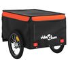 vidaXL Fahrradanh&auml;nger Schwarz und Orange 45 kg Eisen