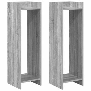 vidaXL Pflanzenst&auml;nder Graues Sonoma 30 x 30 x 100 cm Holzwerkstoff