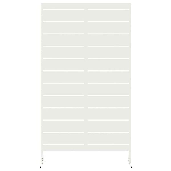 vidaXL Sichtschutz Wei&szlig; 100 x 50 x 180 cm Stahl