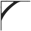vidaXL Wandregalhalterungen 12 stk. Schwarz 10 x 10 x 3 cm Stahl