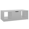 vidaXL Couchtisch Hochglanz-Wei&szlig; 102x50x36 cm Holzwerkstoff