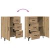 vidaXL Sideboard Artisan-Eiche 69,5 x 34 x 90 cm Holzwerkstoff