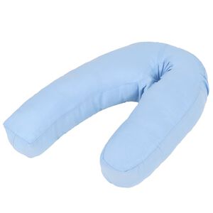 vidaXL Schwangerschaftskissen J-f&ouml;rmig 54x(36-43) cm Blau