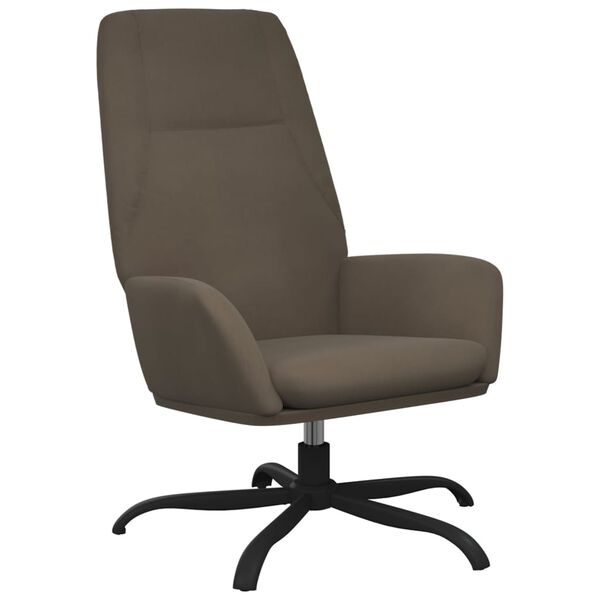 vidaXL Relaxsessel Dunkelgrau Wildleder-Optik