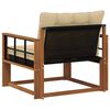 vidaXL Outdoor-Sofagarnitur Massives Akazienholz und Textilene Natur