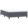vidaXL Boxspringbett ohne Matratze Dunkelgrau 140x220 cm Samt
