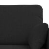 vidaXL Sofa 2 pcs Schwarz