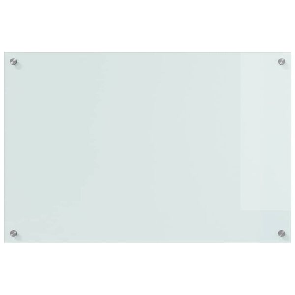 vidaXL K&uuml;chenr&uuml;ckwand 2 pcs Wei&szlig; 90 x 60 cm Geh&auml;rtetes Glas