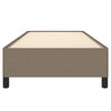 vidaXL Bettgestell ohne Matratze Taupe 90x190 cm Stoff