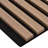 vidaXL Akustik Wandpaneele 8 Stk. Lamellen 60,5x60 cm Eichenfurnier