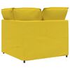 vidaXL Modulares Sofa Eckmodul mit Kissen Hellgelb 100 cm