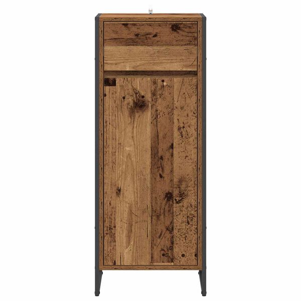 vidaXL Badezimmerschrank Altholz 40 x 30 x 100 cm Holzwerkstoff