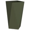 vidaXL Pflanzk&uuml;bel 2 pcs Olive Gr&uuml;n 40 x 40 x 75 cm Stahl