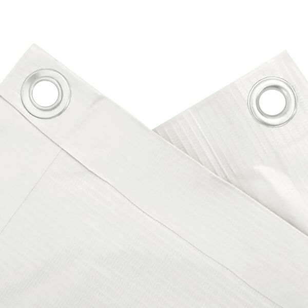 vidaXL Balkon-Sichtschutz Wei&szlig; 400x90 cm PVC