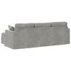 vidaXL Sofa Hellgrau Gesamtabmessungen: 228 x 134 x 80 cm (B x T x H)