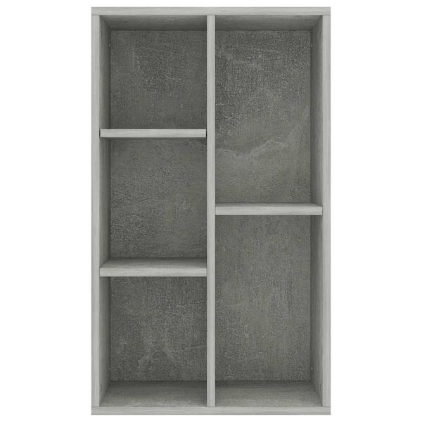 vidaXL Bücherregal/Sideboard Betongrau 50x25x80 cm Holzwerkstoff