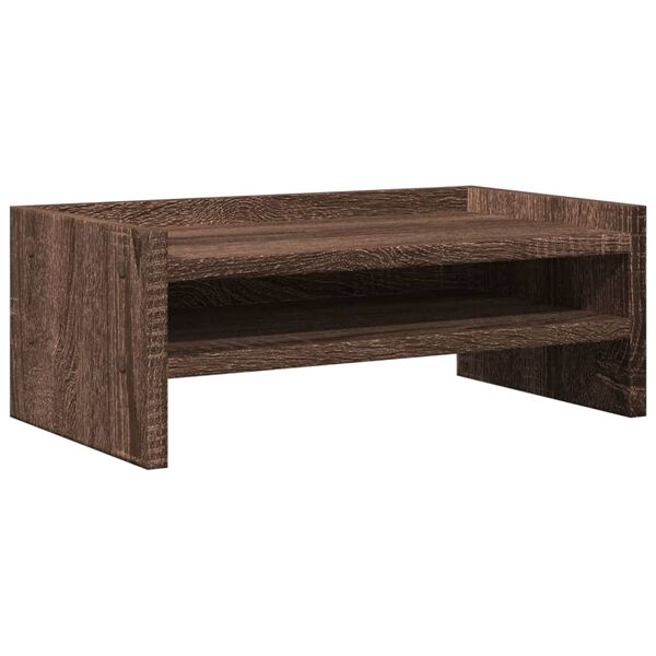 vidaXL Monitorst&auml;nder Braun Eichen-Optik 42x24x16 cm Holzwerkstoff
