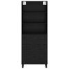 vidaXL Highboard Schwarz Eichen-Optik 69,5 x 34 x 180 cm Holzwerkstoff