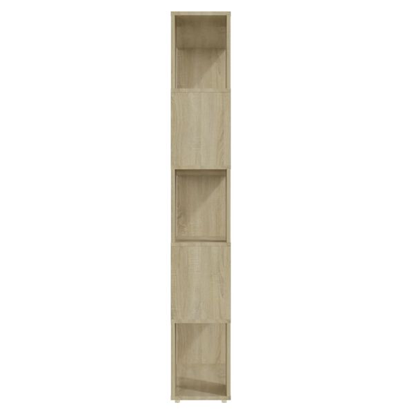 vidaXL Bücherregal Raumteiler Sonoma-Eiche 80x24x155 cm Holzwerkstoff