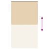 vidaXL Verdunkelungsrollo Beige 125x230 cm Stoffbreite 121,6 cm