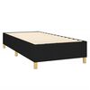 vidaXL Boxspringbett mit Matratze Schwarz 100x200 cm Stoff