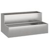 vidaXL Garten-Pflanzgef&auml;&szlig; Silber 100 x 60 x 45 cm Edelstahl