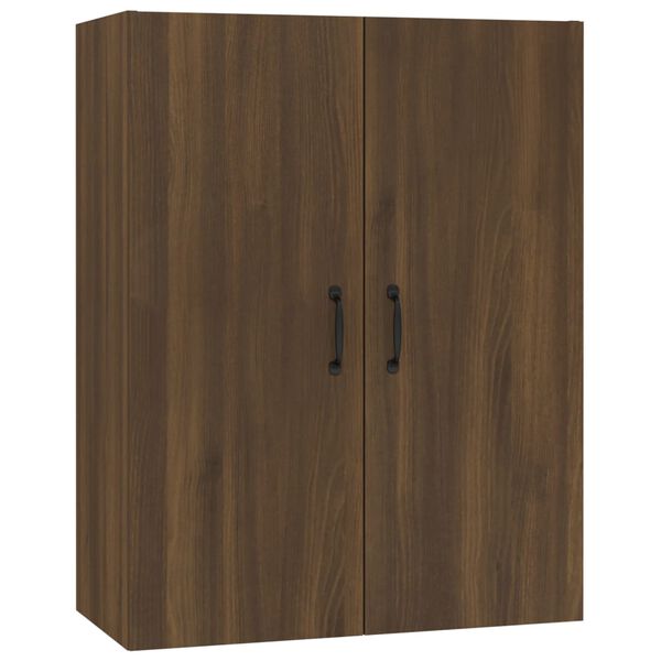 vidaXL H&auml;ngeschrank Braun Eichen-Optik 69,5x34x90 cm Holzwerkstoff