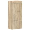 vidaXL Badezimmer-Wandschrank TULUM Sonoma-Eiche 37 x 24,5 x 86 cm