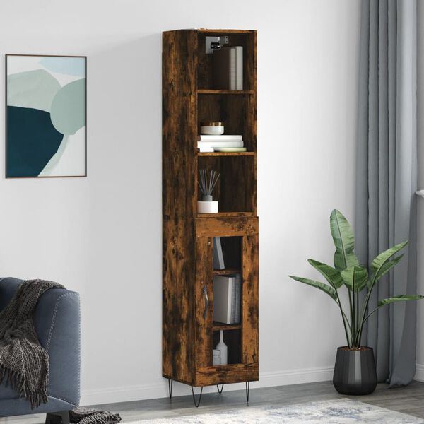 vidaXL Highboard R&auml;uchereiche 34,5x34x180 cm Holzwerkstoff